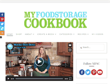 Tablet Screenshot of myfoodstoragecookbook.com